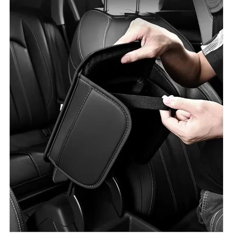 Center Console Arm Rest Protector Leather Car Armrest Box Pad Storage Pocket for Zeekr Krypton 001 FR 7X X 7GT 007 009 MIX