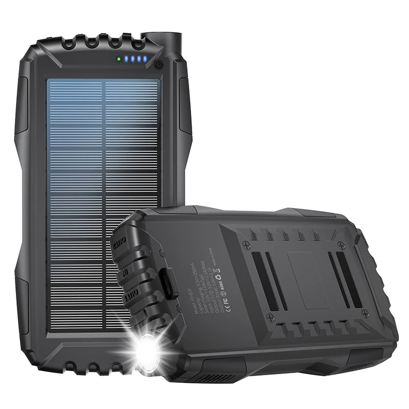 

Solar Power Bank 42800mAh 2 USB Fast Charging Portable Charger Powerbank for iPhone Samsung Huawei Xiaomi External Spare Battery