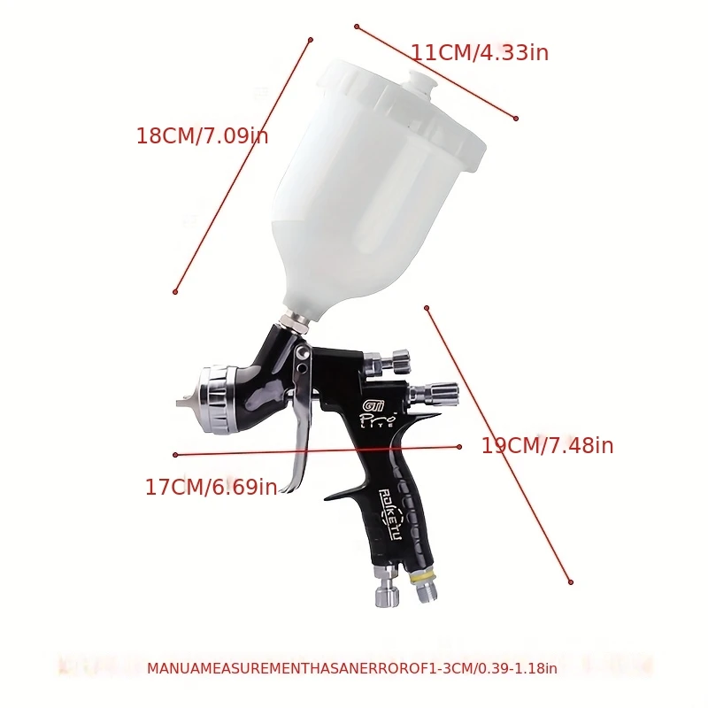 

High Quality GT Spray Gun tools Car Paint Spray Gun 1.3/1.8mm with Nozzle Paint Gun Water Based Air Spray Guns Airbrush