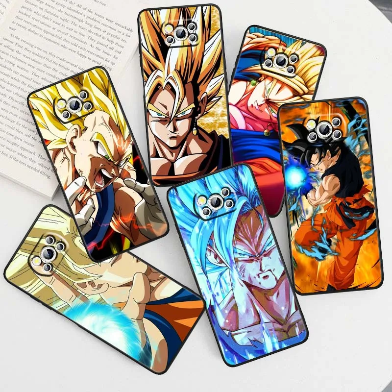 

Cool Dragon Ball Hot Art Phone Case For Xiaomi Mi Poco F3 F4 F5 F6 X3 X4 X5 X6 X7 M3 M4 M5s M5 M6 GT Pro 5G Black Cover