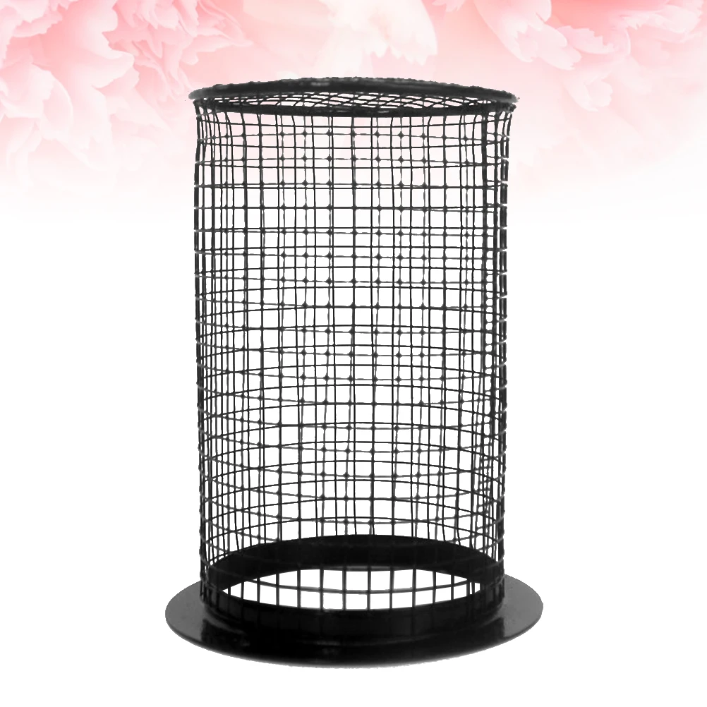 

Anti-Scald Reptile Lamp Cover Round Black Eco-Friendly Odour-Free Protects Scales Easy to Use Screw Fixing