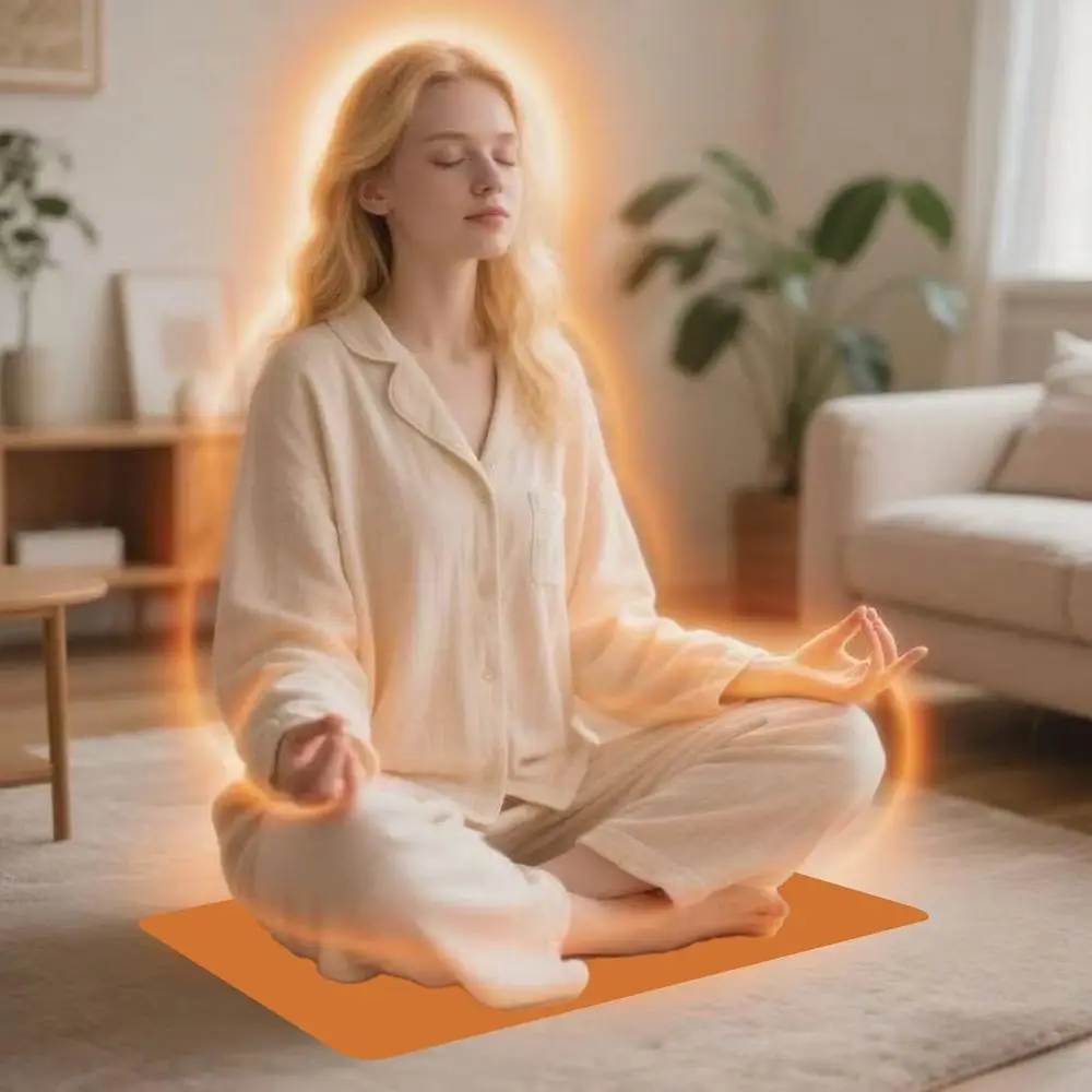 Office & Home Use Graphene Infrared Heating Mat, Adjustable Temp, Anti-Fatigue, Pet-Friendly