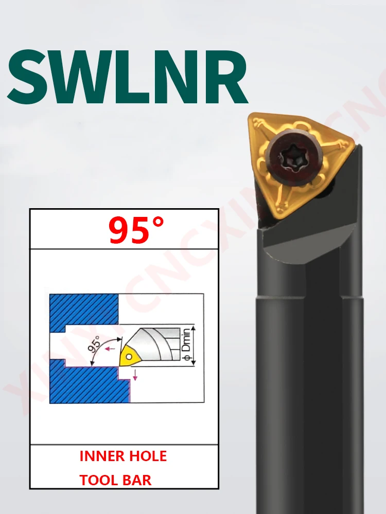 CNC turning tool95 degree screw type inner hole tool holder S16Q/S18Q/S20R-SWLNR08 double sided peach tool holder WNMG0804