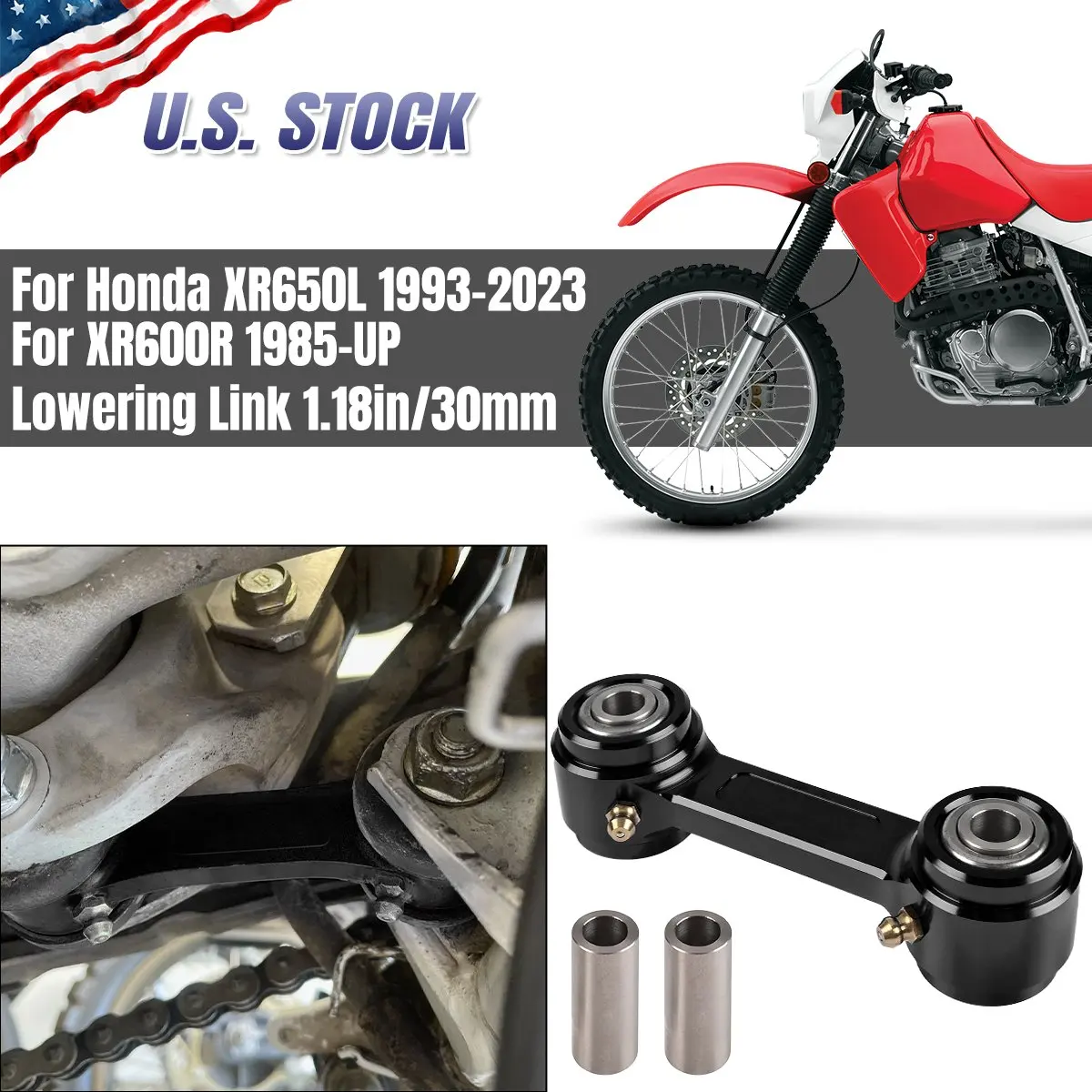 

Нисходящий шатун, нисходящий шатун для Honda XR650L 1993-2022 XR600R 1985-2024, нисходящий шатун 1,18 дюйма/30 мм, автомобильные запчасти