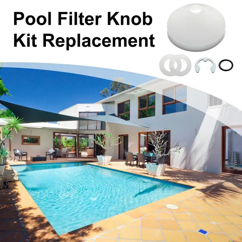 Pool Filter Replacement Parts Locking Knob Kits For Clear Filter PVC Pool Filter Knob Replacement Solid Locking Knob Kit