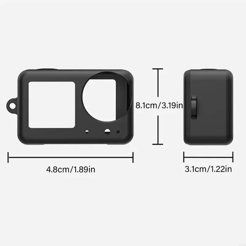 H37B für Action 4/3 Kamera Silikonfall Antiskrettern Schutzkamera Silikon Weiche Hautschutzkamera -Zubehör