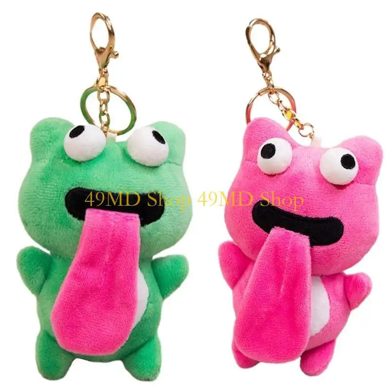 

49MD Party Backpack Charm Sticking Out Tongue Attraction Toy