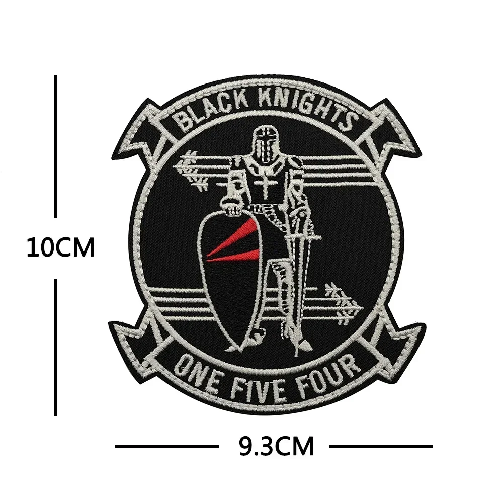 VFA-41 VF-31 Tactical Cat ricamo Hook & loop patch F-14 Cats Squadron Magic Stickers distintivi di stoffa Appliques di equipaggiamento militare