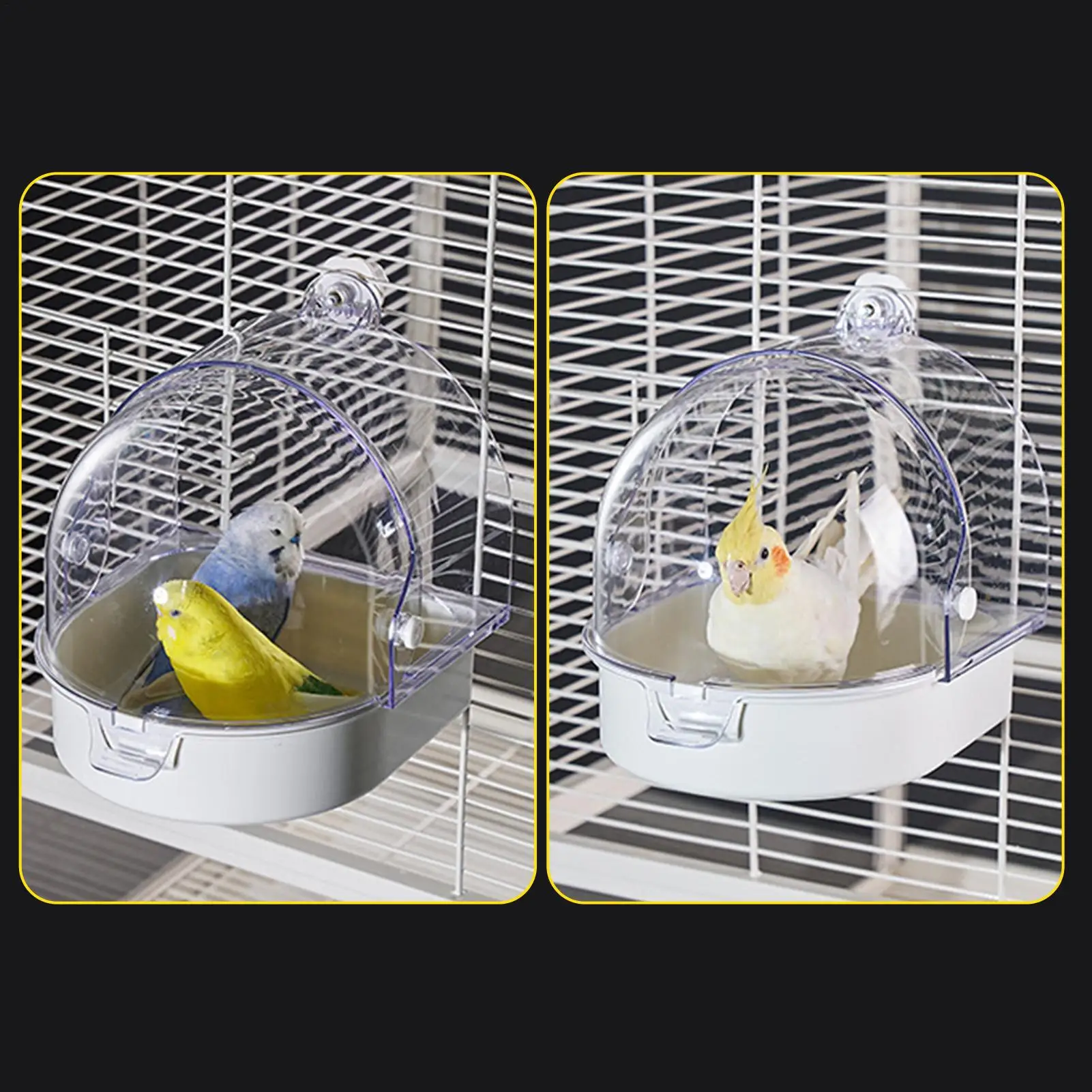 

Попугай, ванна, душ, чаша для ванны, брызгозащищенная прозрачная ванна с попугаем для клетки для внутреннего окна, корелла, Conure, канарейка