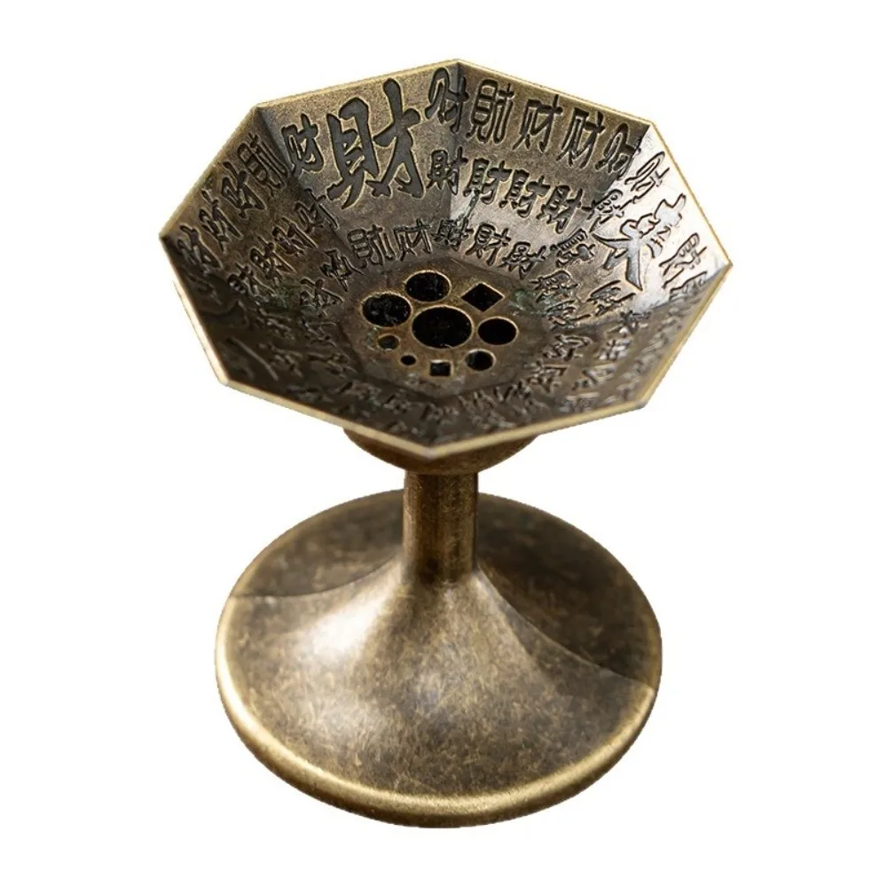 New Split-type Alloy Incense Holder High-footed 9-Holes Sandalwood Incense Burner Stable Aromatherapy Stove Home Decoration