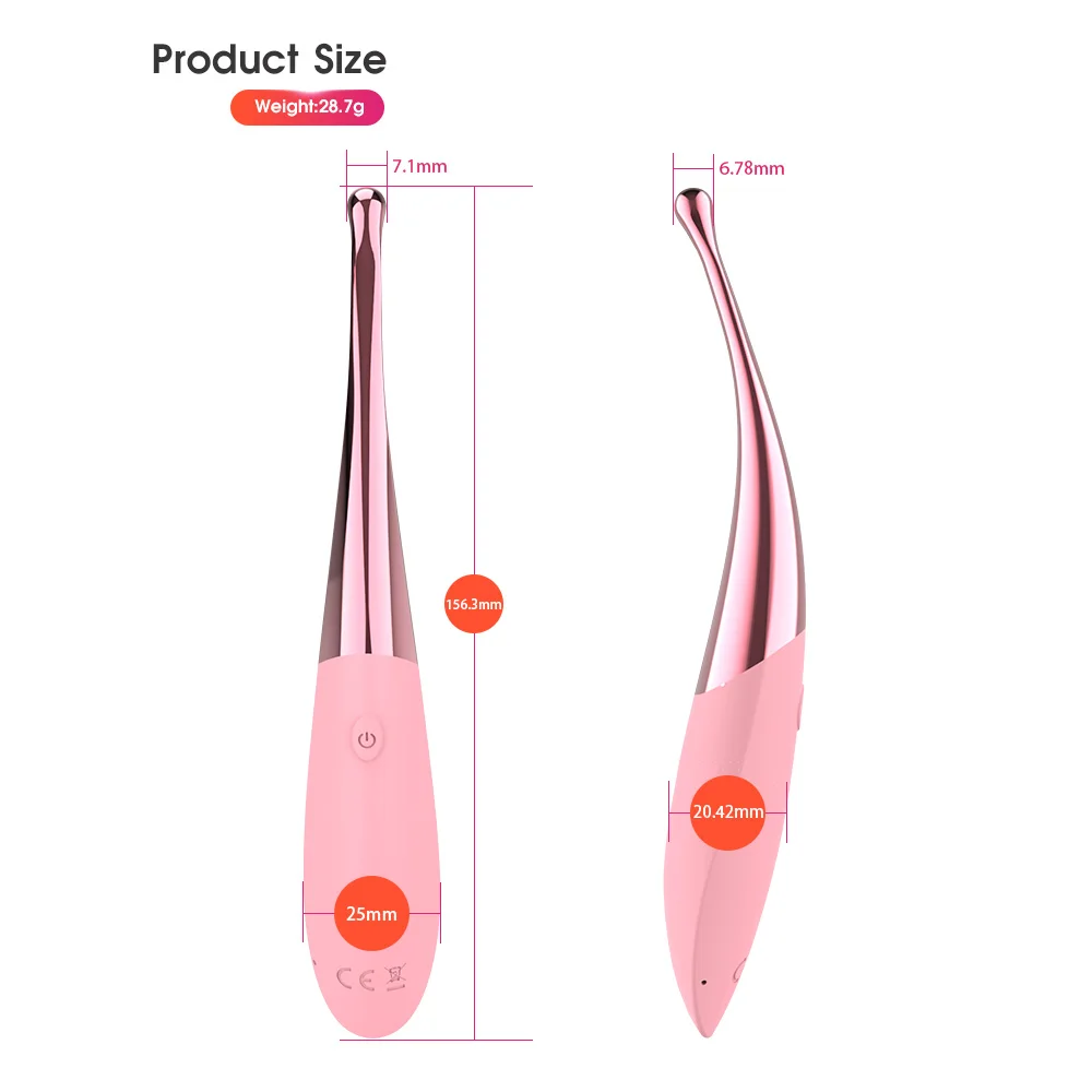 HESEKS Powerful Pinpoint Clitoral Stimulator G Spot Vibrators for Women Nipple Clitoris Stimulator Female Vagina Massager