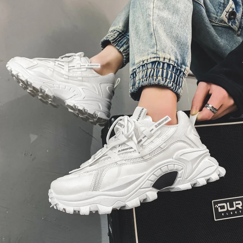

Men's Shoes 2025 New Autumn Trendy Brand Torre Men's Thick Sole Increased Casual Flow Reflective Sports Running Trendy Shoes