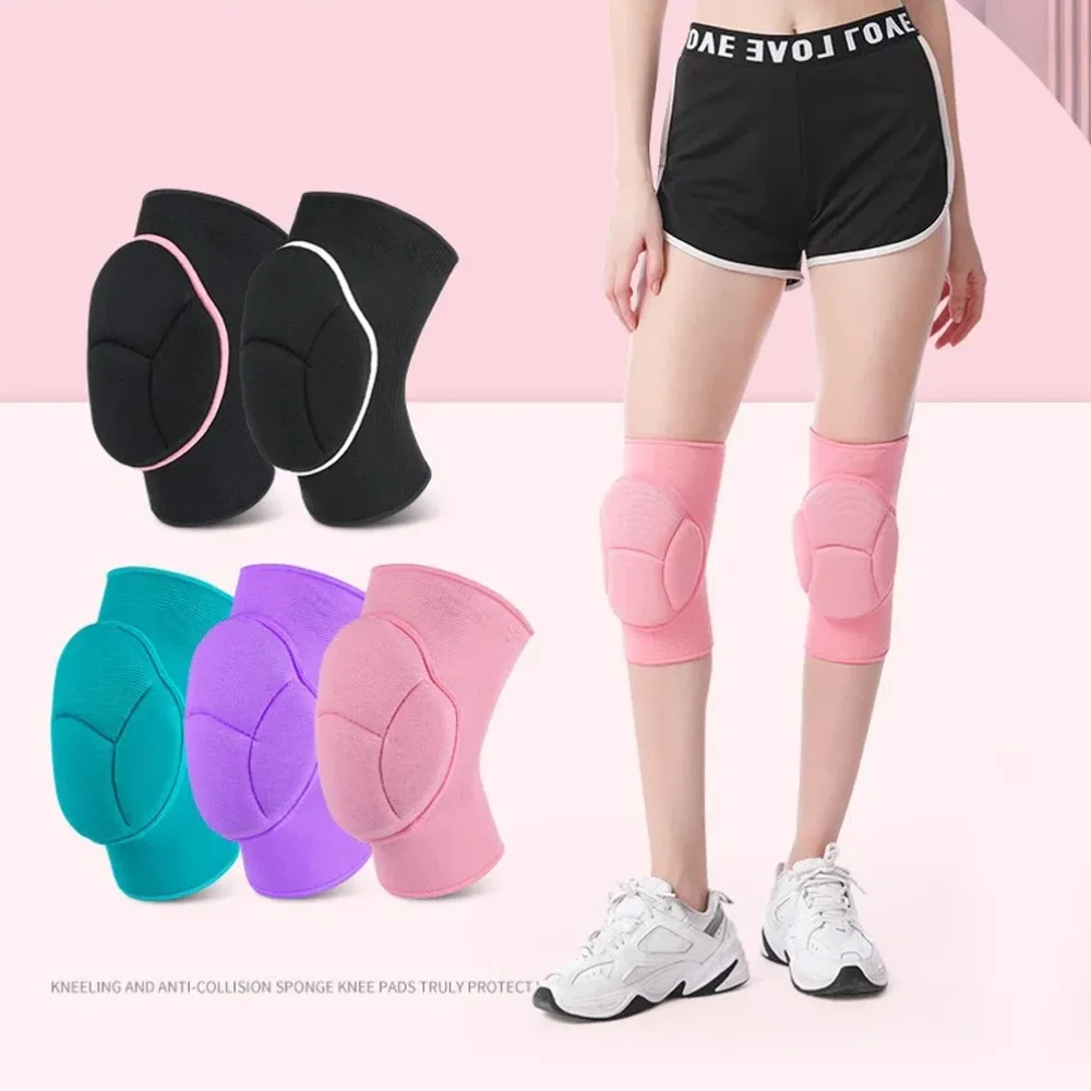 Warm Thickened Sports Knee Pads Breathable Elastic Knee Sleeve Anti-Slip Shock-absorbing Garden Kneeling Mat for Running Yoga