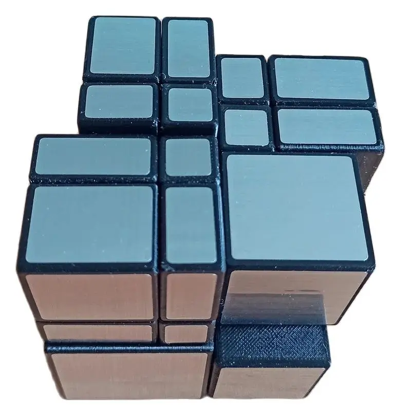 Nuovo cubo magico con blocco specchio fasciato AI Cubo magico Cubo magico professionale con stampa 3D Puzzle giocattoli antistress per bambini