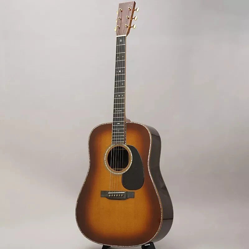 Новая акустическая гитара CTM D45 Ambertone PROMO VTS Sitka из ели и палисандра