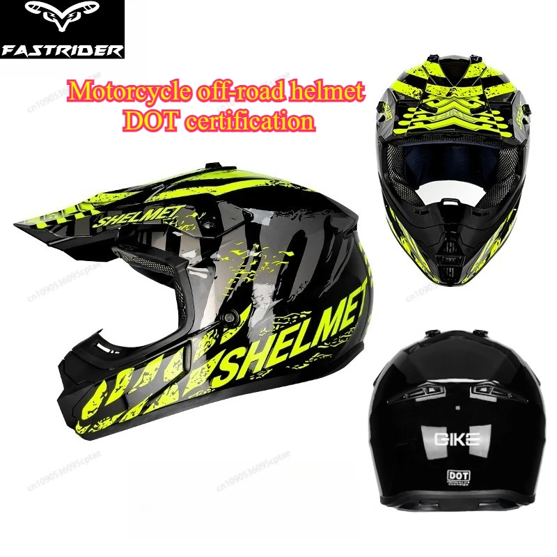 

DOT Certified Motorcycle Cross-Country Helmet Flip-Up Design Four Seasons Unisex for Downhill Karting Mountain Riding