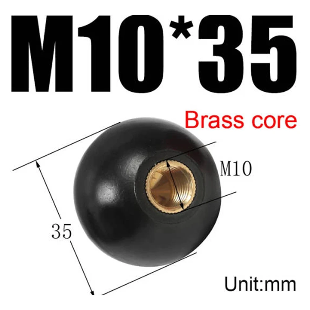 Maniglia per macchina utensile Dado a sfera Filettatura di serraggio in plastica 1PC Dadi di serraggio con testa a forma di sfera Hardware M4/M5/M6/M8/M10