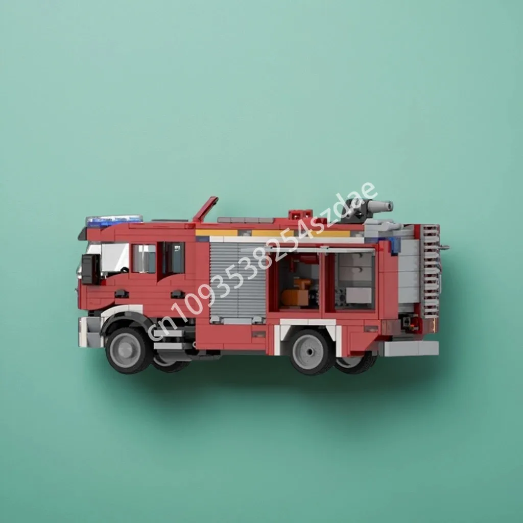 

501pcs MOC RENAULTes Fire Truck Building Blocks Toy to Develop Patience and Concentration collector Christmas toy Gift