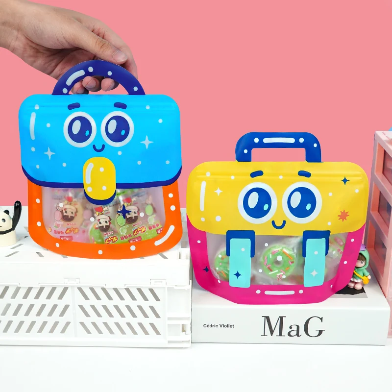 20/50pcs Kindertag Geburtstags feier Geschenk beutel Geschenkt üte Lebensmittel qualität Cartoon tragbare Macaron Farbe Abschluss versiegelung Taschen – Detail 13