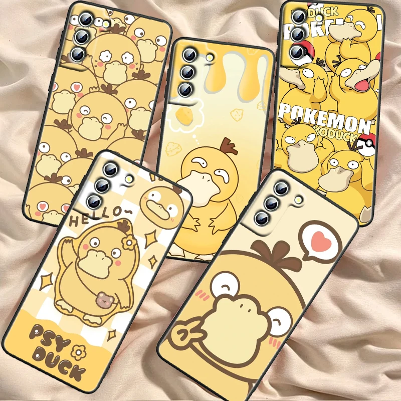 P-Pokemon Can Reach Ducks Cool For Samsung Galaxy S24 S23 S22 S21 S20 FE S10 S10E Plus Ultra Pro Lite 5G Black Funda Phone Case