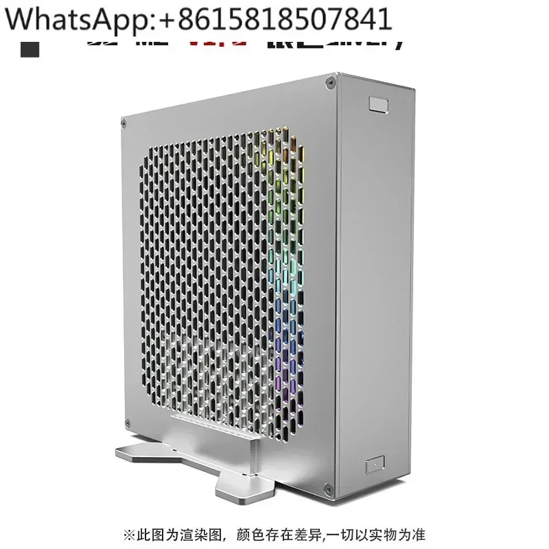 2.2-Liter mini DC-M2 core display itx chassis, supports built-in DC power supply