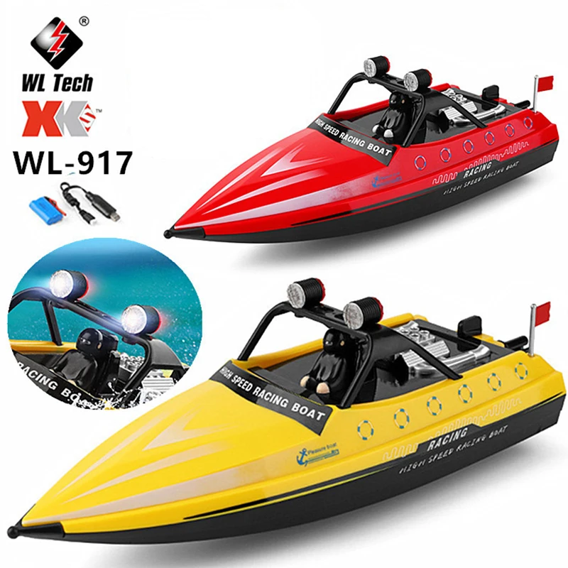 

WL917 High Speed RC Racing Boat Jet Ship 2.4G Remote Control Toys Vehicle Waterproof Electric Model Gifts For Boys