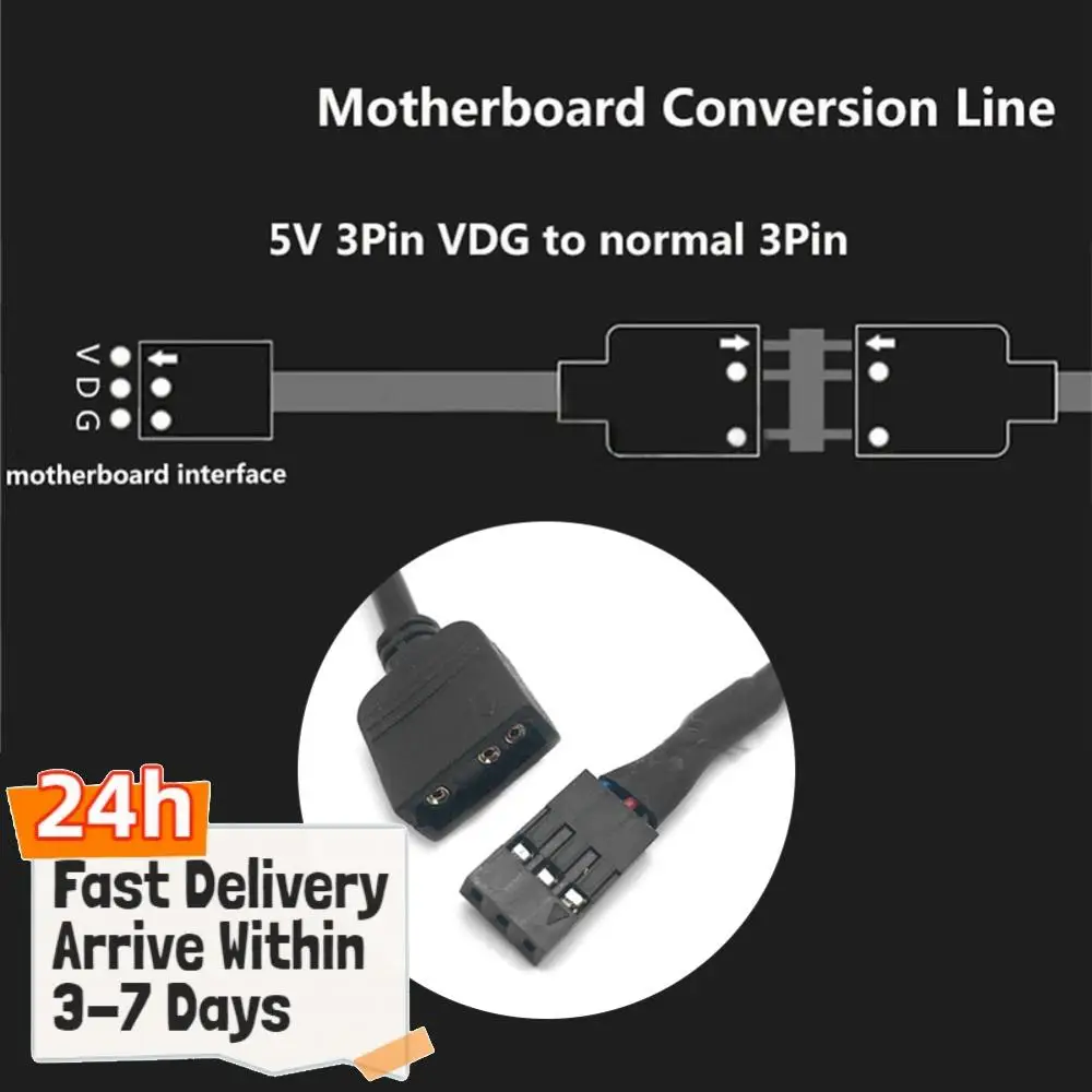 RGB 5V 3Pin VDG to 3Pin Adapter Cable