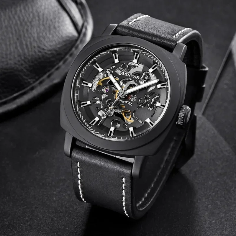 benyar-watch-for-men-luxury-skeleton-tourbillon-automatic-mechanical-mens-watch-30m-waterproof-leather-strap-sports