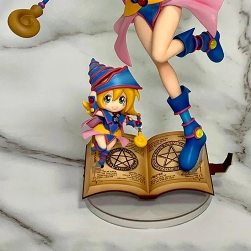 28cm Anime Dark Magician Figures Duel Monsters Action Figures Magic Girl Figurine PVC Collection Model Toys Decoration Gifts