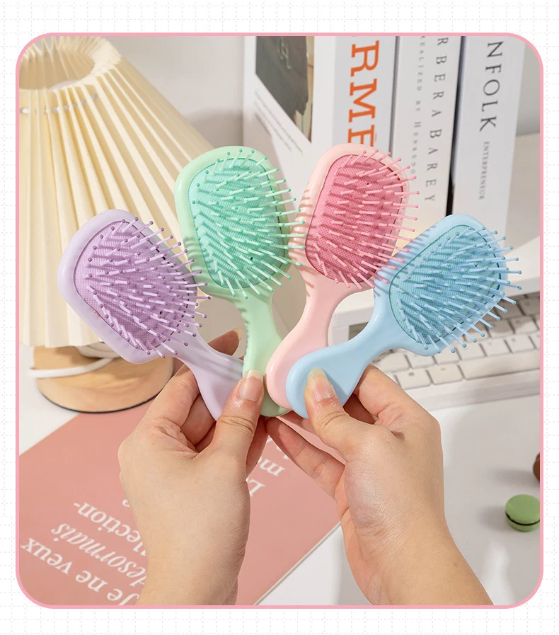 1pcs Mini Portable Massage Cute Cartoon Air Cushion Anti Screw Hair Brush Comb Hair Styling Tool Special for Real Hair Wigs