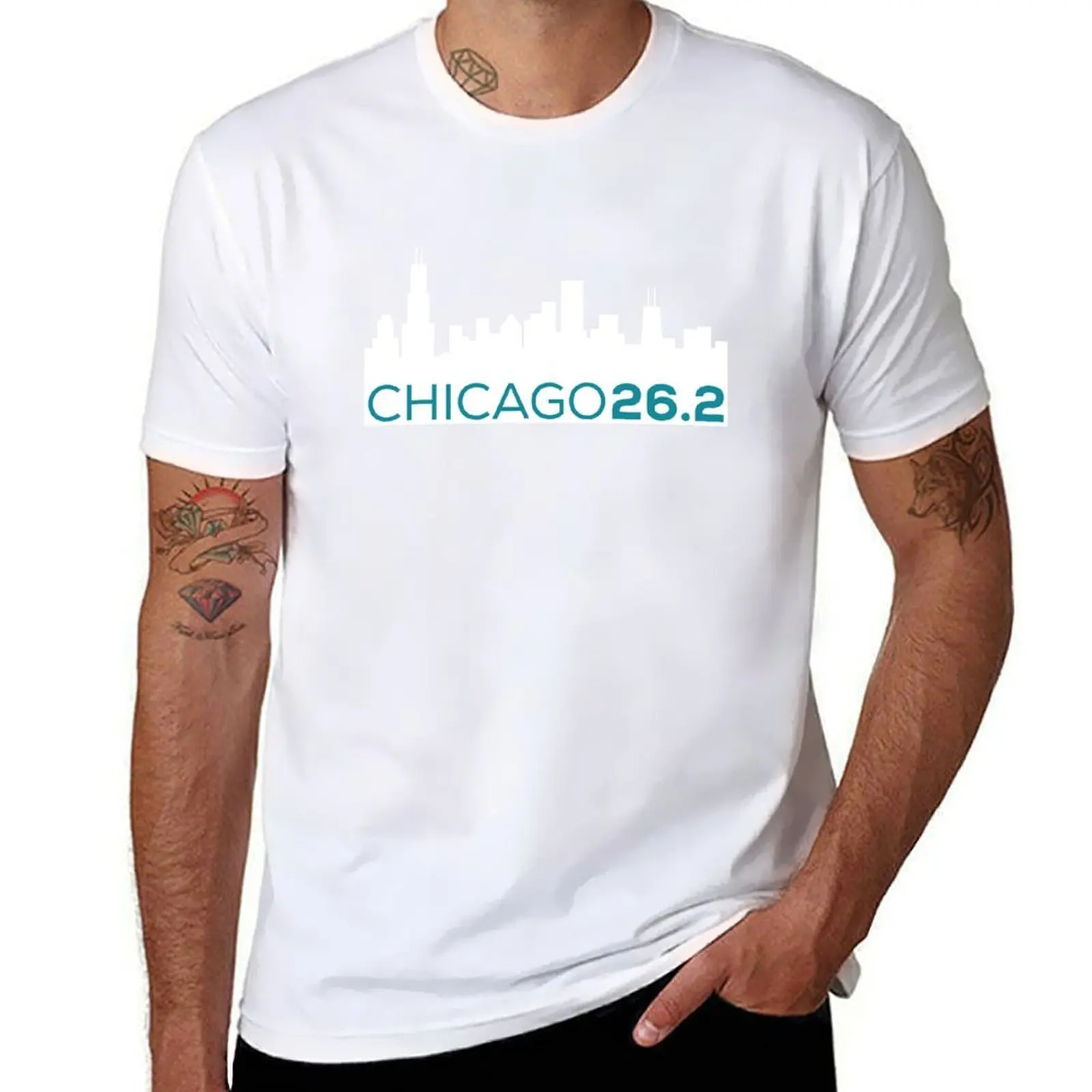 

26.2 Chicago Marathon - 2018 - Been There Run That T-Shirt men t shirt cotton 100% man t shirts for men casual T-Shirt
