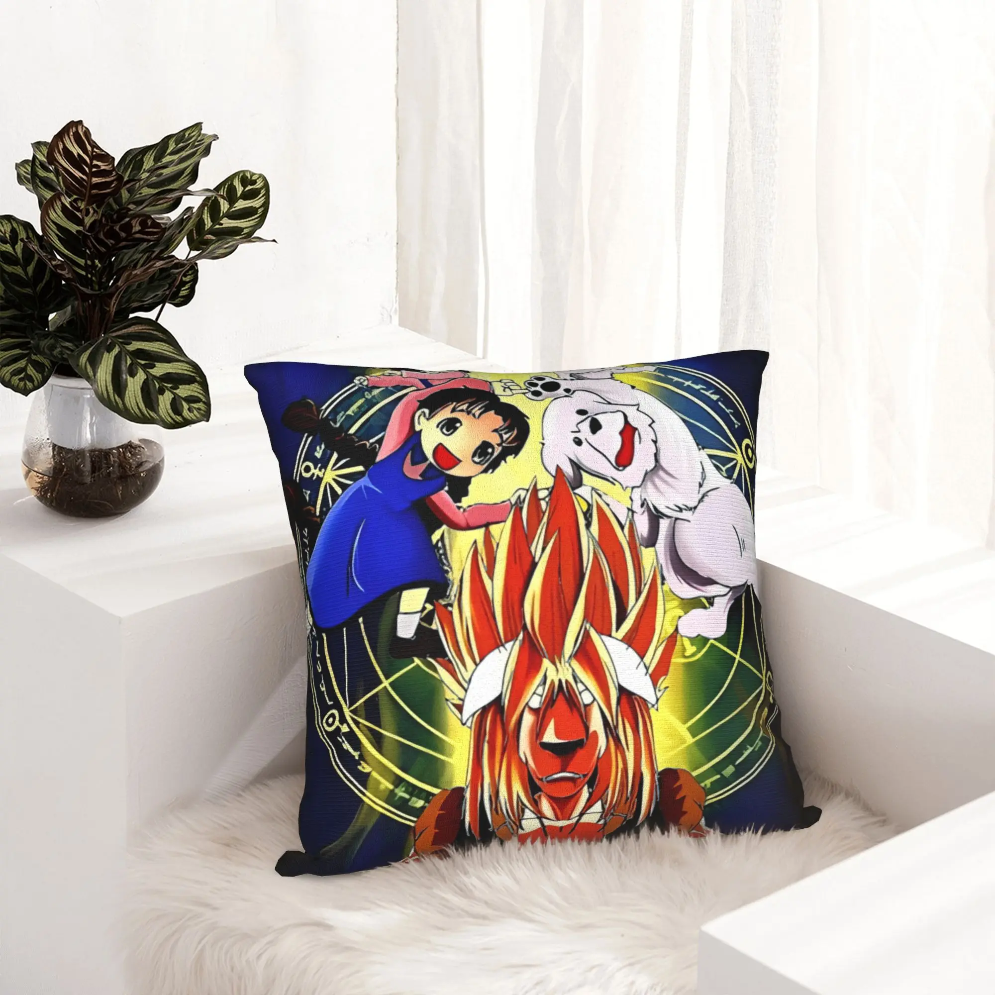 Anime Fullmetal Alchemist Pillowcase Double-sided Printing Polyester Cushion Cover Gift  Pillow Case Cover Chair Square 40*40cm