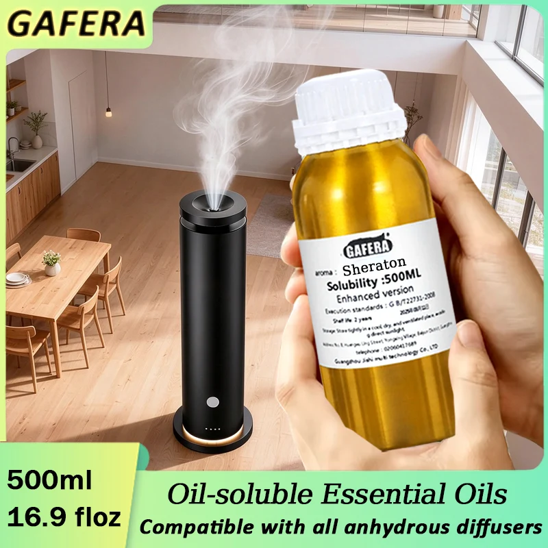 Aroma Diffuser Essential Oil,Air freshener house, Compatible With All Waterless Aromatherapy Diffusers, Hilton 500ml/16.91floz