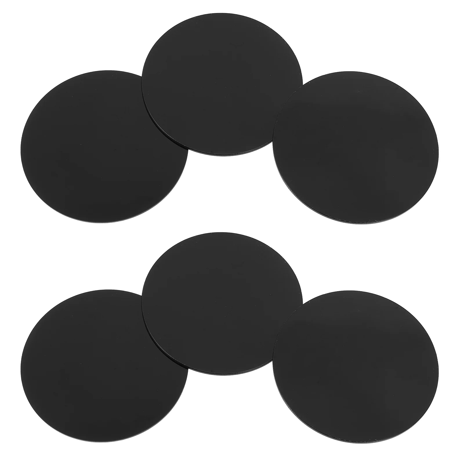 

10 Pcs Disc Model Base For Figures Black Miniature Dolls Bases Material DIY Small Acrylic Round