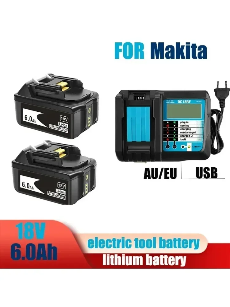 18V 6.0Ah Powerful Replacement For Makita Compatible Makita Battery BL1860 BL1850B BL1830 Series Battery Replacement Battery