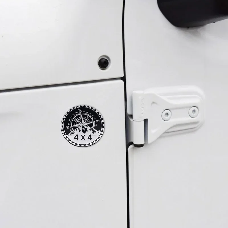 Aluminium Duck PIRATE JURASSIC Rated 4X4 Car Emblem Badge Rear Trunk Sticker For JEEP Wrangler Grand Cherokee Renegade Compass