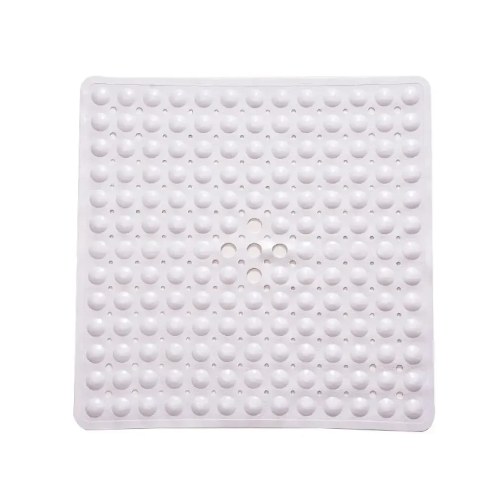 Bath Mat Square Suction Grip Shower Pad Anti-Slip Waterproof Floor Rug Bathroom Toilet Cushion Washroom Flooring Wholesale Price