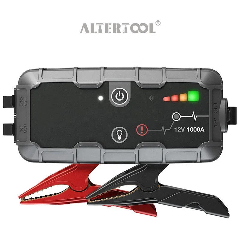 

Altertool Best Sellers 12v Lithium Jump Starter Portable Power Bank Charger For up to 6-Liter Gasoline 3-Liter Engines