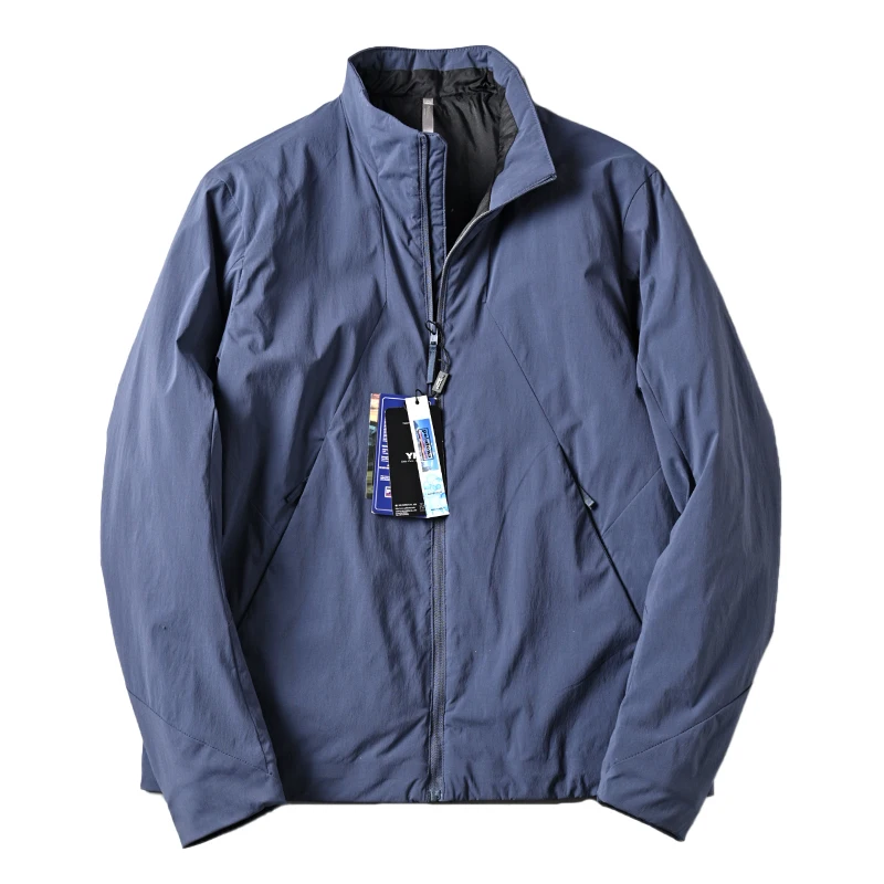 

Men's Casual Cotton Jaet Stand Collar Lightweight Warm Outdoor Windproof Waterproof Busin Casual Stand Fit Zipper Clo...