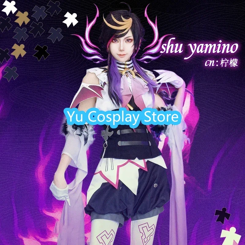 Vtuber LUXIEM Shu Yamino Cosplay Costume Fancy Yutuber Suit Party Outfits Halloween Carnival Uniforms Custom Made