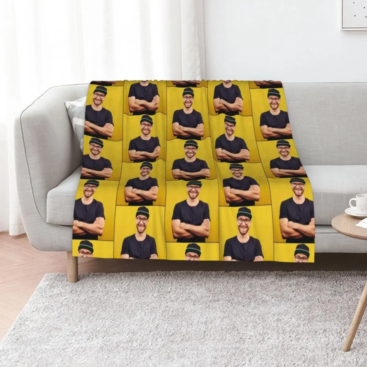 Mark Forster Style Throw Blanket Loose funny gift For Decorative Sofa Sofa sofa bed Luxury Throw Blankets