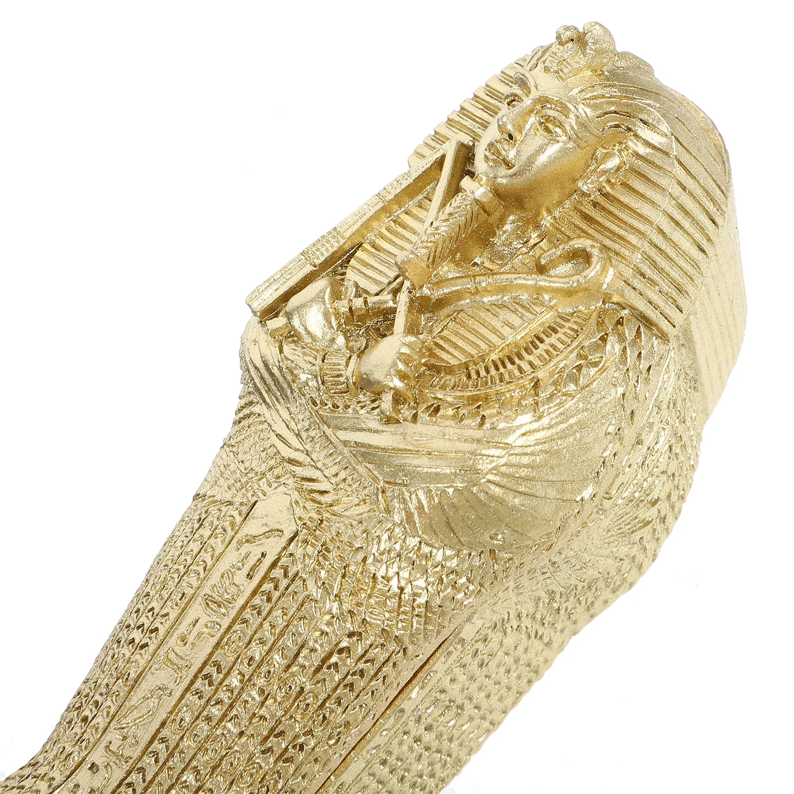 

Egyptian King Coffin Statue Resin Art Craft Classic Decoration for Bookshelf Living Room Bedroom Tabletop Display Piece