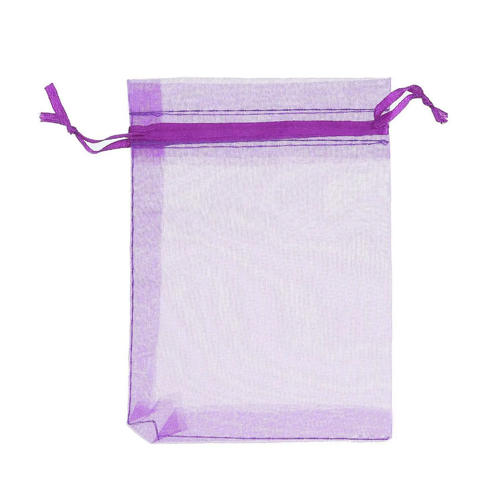 ABWZ-100 Pieces 4 By 6 Inch Organza Gift Bags Drawstring Jewelry Pouches Wedding Party Favor Bags (Multicolor)