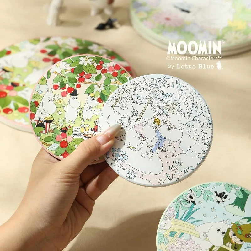 Керамическая подставка для чашек Moomin Snufkin, фигурки персонажей аниме, быстросохнущие, экологичные и термостойкие, подарок на День матери