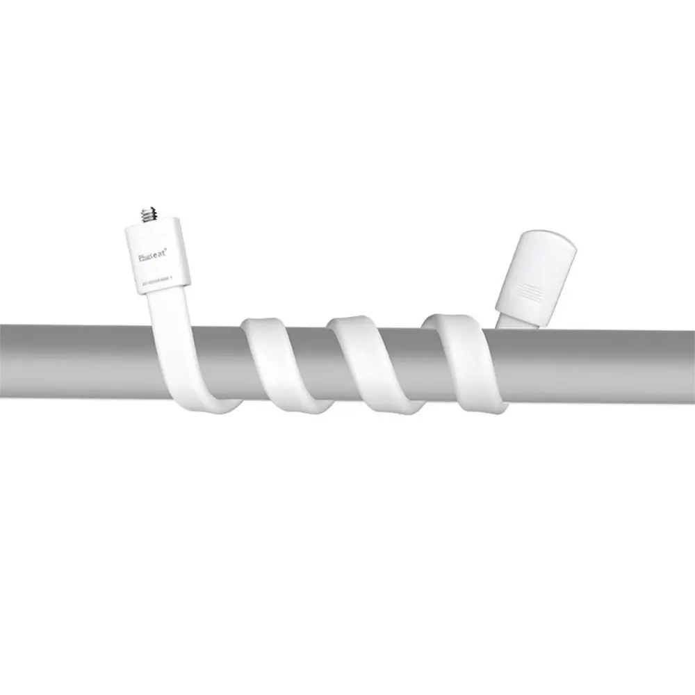 1/4 M6 Thread Monitor Support Bracket Multifunctional Black White Monitor Bracket Silicone Adjustable Gooseneck Camera Holder