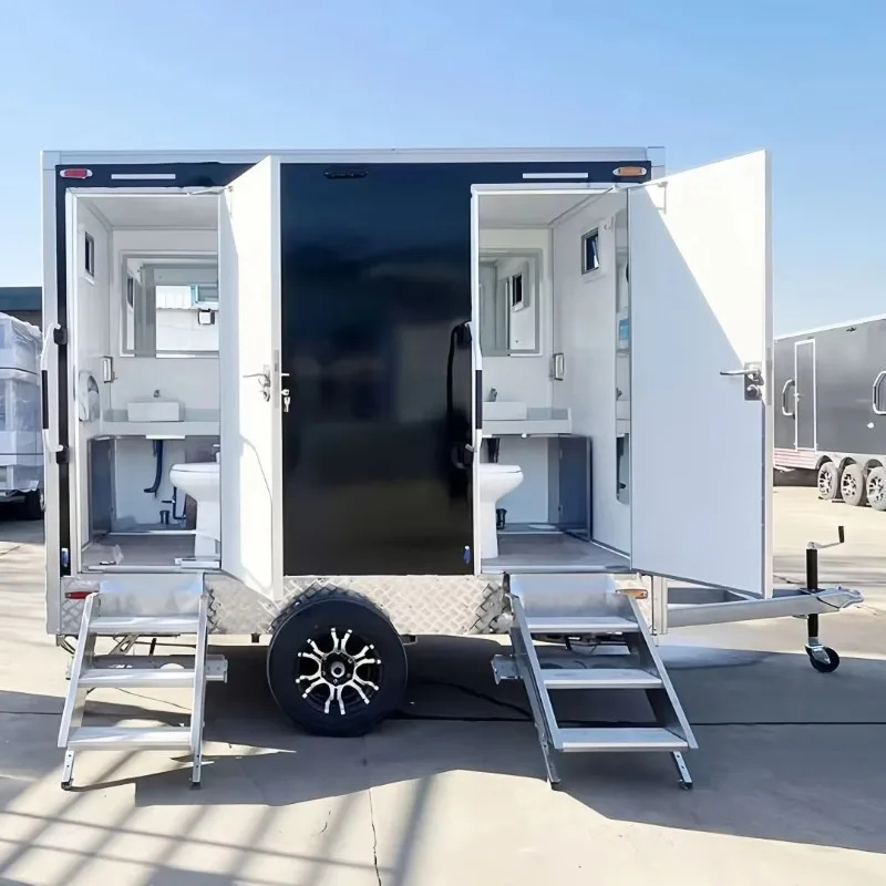 Luxury Toilet Trailer Mobile Toilet Portable Custom Temporary Toilet