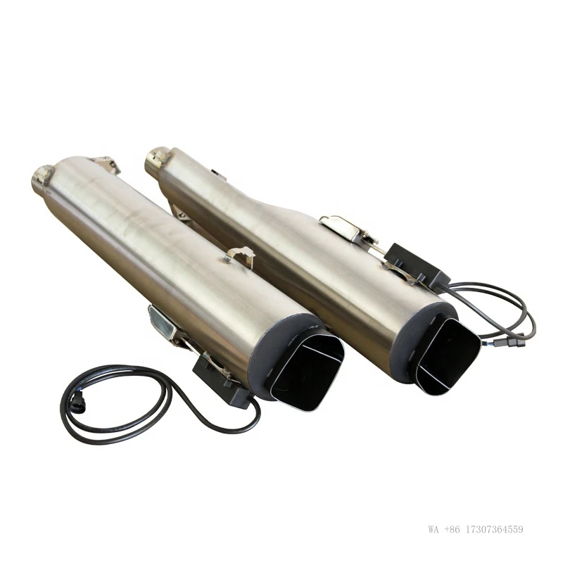 18-Later Goldwing1800 Motorcycle Stainless Steel Muffler System ASC Adjustable Exhaust Pipe Performance Slip-on New 51mm Box