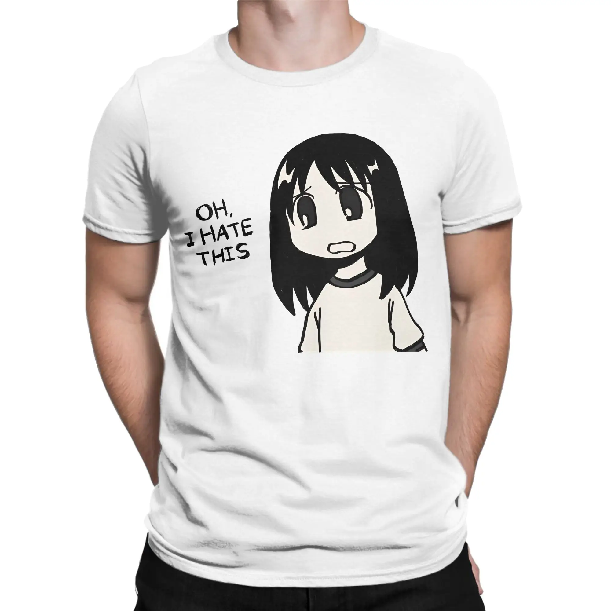 I Draw Oh I Hate This Osaka Manga Panel  Funny Azumanga Daioh Meme  Men T Shirt  Funny O Neck T-Shirts Pure Cotton Adult Tops