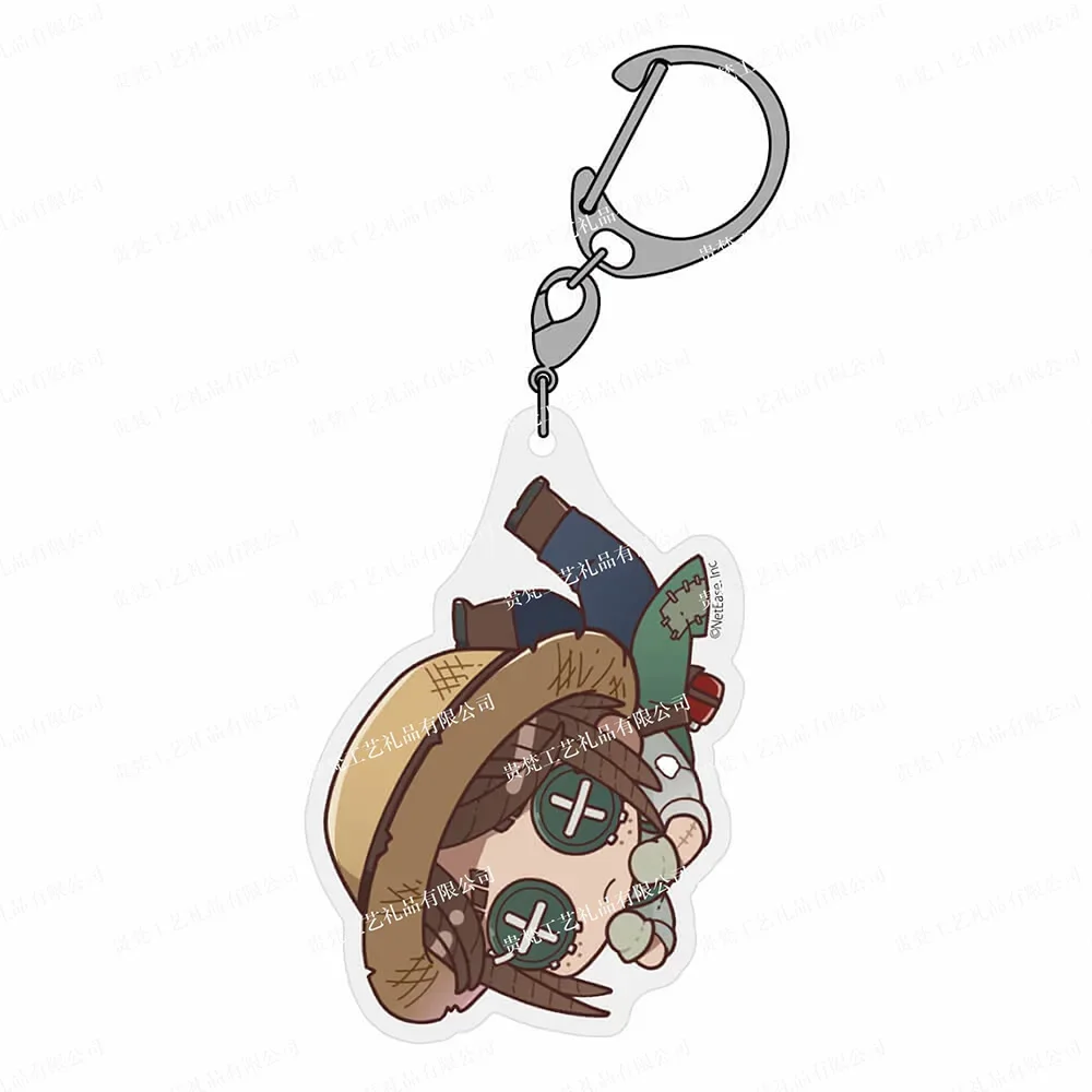 6cm Identity V Anime Character Model Acrylic Keychains Woman Cute Cartoon Bag Pendant Decoration Key Chain Fans Christmas Gifts