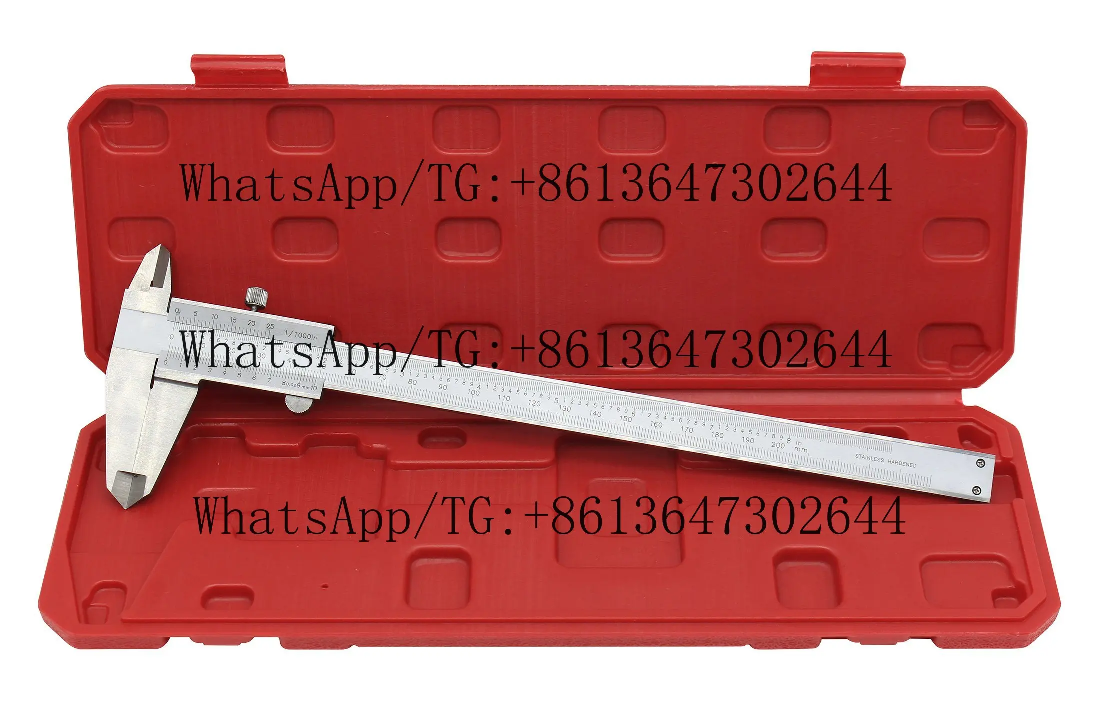 High Precision Monoblock Vernier Caliper Made of Hardened Stainless Steel 0-200mm/0-8inch